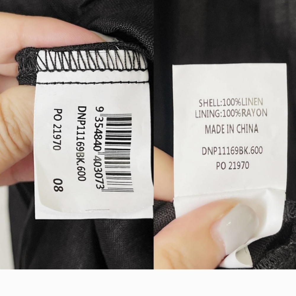 DISSH NWT Bonnie Linen Midi Frill dress in black size 4 - Picture 9 of 10